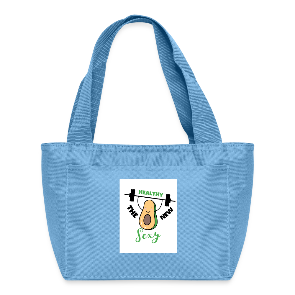 Healthy is the new sexy! LUNCH BAG - light blue
