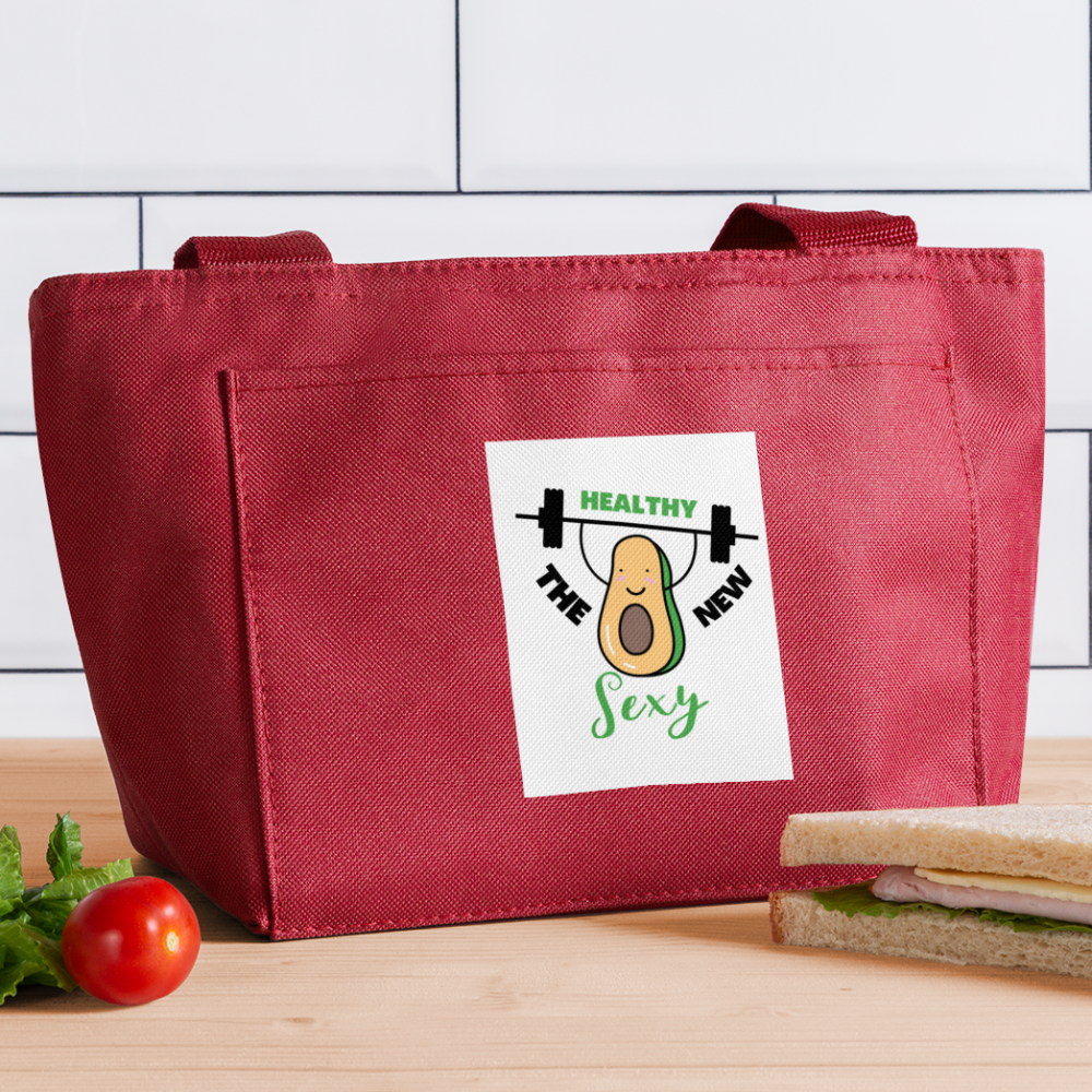 Healthy is the new sexy! LUNCH BAG - red