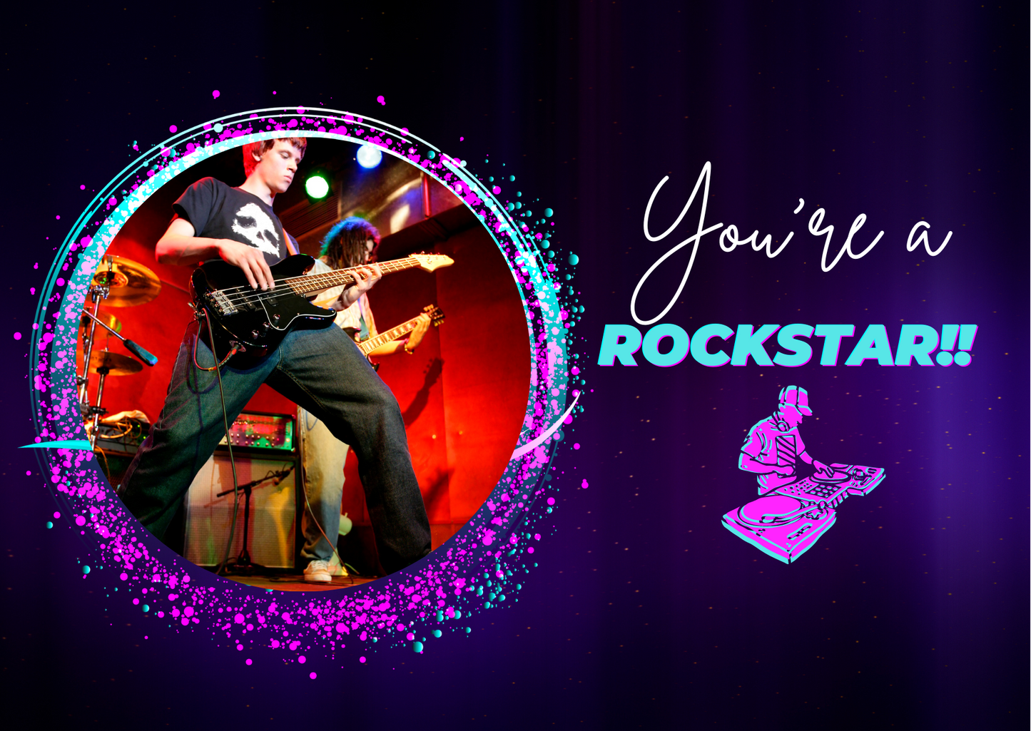 You're a ROCKSTAR! Greeting card