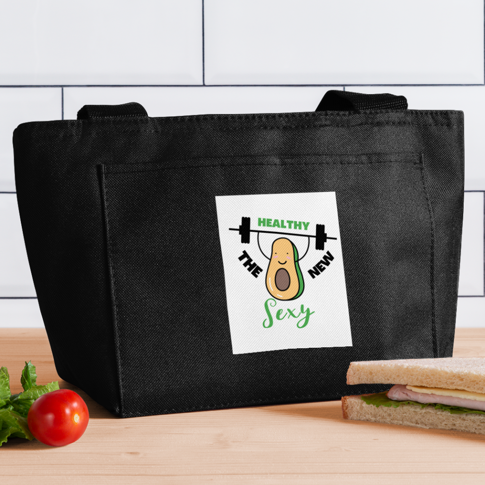 Healthy is the new sexy! LUNCH BAG - black